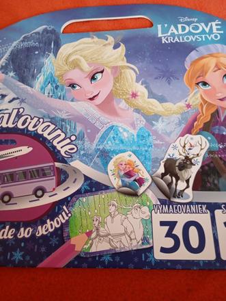 Omaľovánka ľadové kráľovstvo,