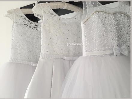 Exkluzivne biele dlhé šaty aj na 1.sv.prijimanie, 122 - 158