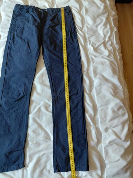 Tenké nohavice m&s vel 11-12 r modré, marks & spencer,152