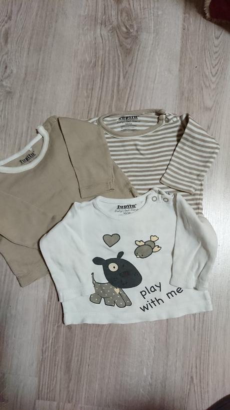 3 ks tričko s dlhým rukávom, lupilu,56