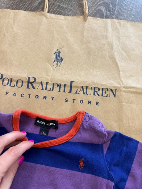 Ralph lauren tričko s dlhym rukavom na 12-18 mesia, ralph lauren,80