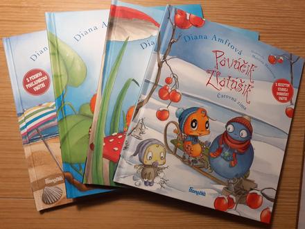 4 knihy o pavúčikovi zlatúšikovi v super stave,