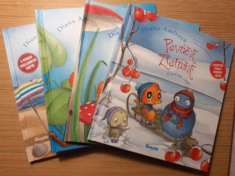 4 knihy o pavúčikovi zlatúšikovi v super stave,