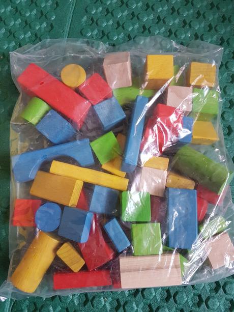 Woody kocky drevene, farebne, 50 ks, 