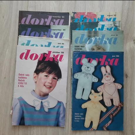 Časopis dorka 1983, 1984, 1988, 1889 so strihmi,