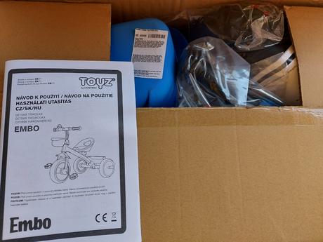 Trojkolka toyz embo modrá, toyz