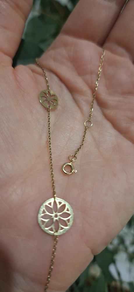 Zlata retiazka náramok na nohu au zlatnictvo, 