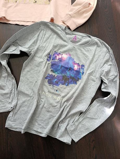 Dievčenský set mikina a tričko, h&m,158