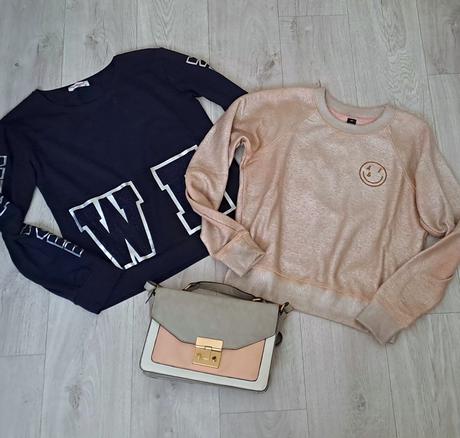 Krásna modrá mikinka veľ.164, 164