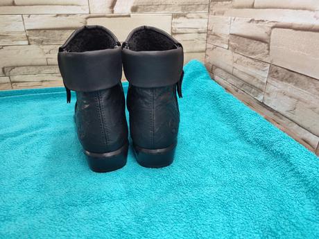 Rieker 38 - dámske kožené zateplené topánky, rieker,38