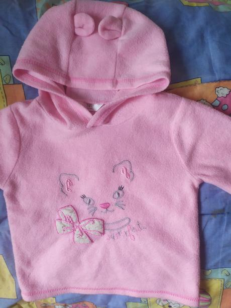 Mačičková mikinka s uškami, 74