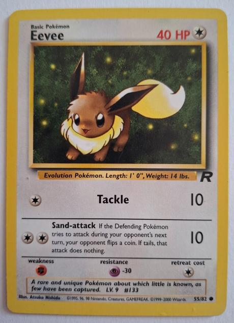 Pokémon karta eevee,