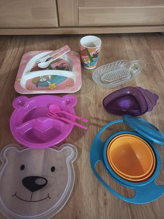 Tanieriky s príborom, miska, struhadla, 