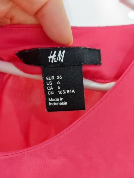 Lososové mini šaty h&m, h&m,36