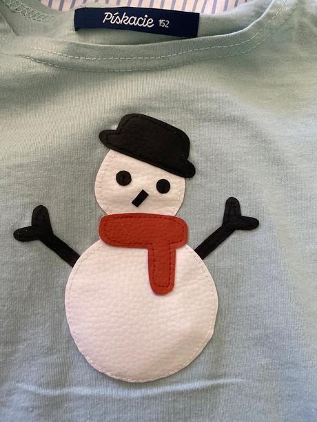 Piskacie triko snehuliak, 152