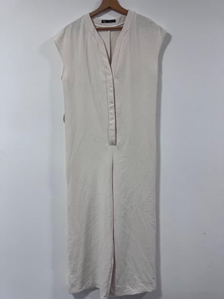 Zara krémových elegantný overal veľ xs, zara,xs