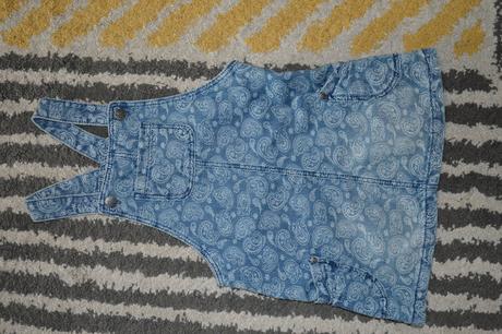 Riflové vzorované šaty 110/116, f&f,110