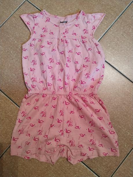 Praktický letný overal s plameniakmi,veľ.86/92, lupilu,86