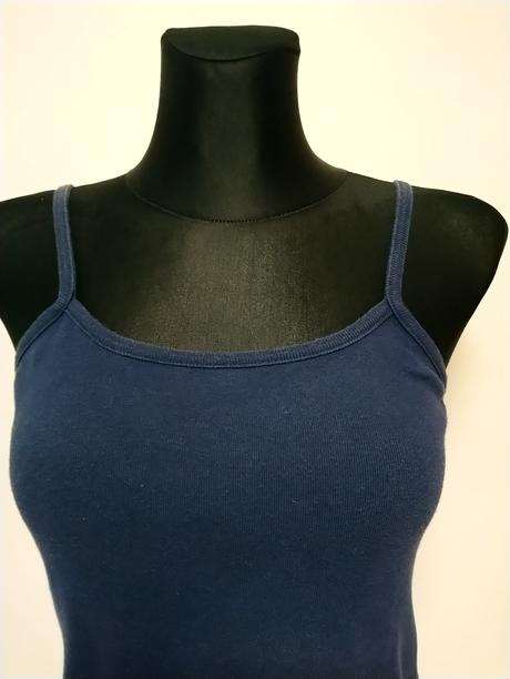 Dámsky bavlnený tmavo modrý top, stars, xs