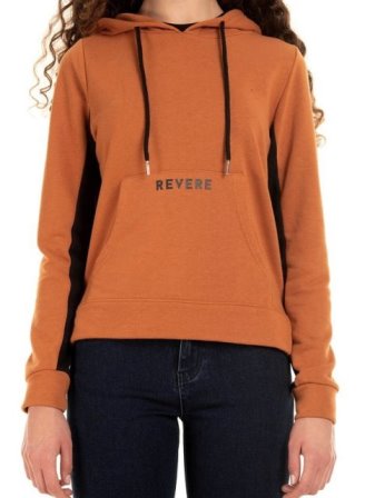 Oranžová mikina s kapucňou, v. m/l, l