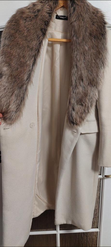 Dámsky kabát s kožušinou, f&f,m