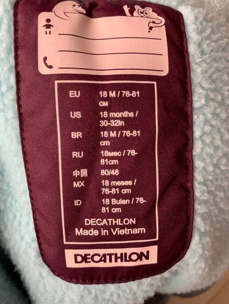 Zimny overal, decathlon,86