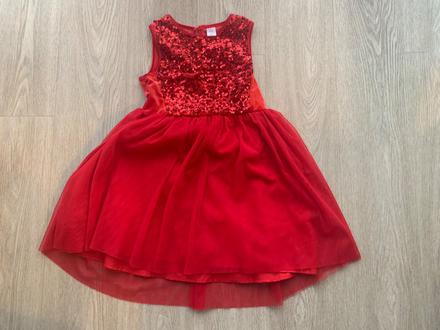 Slávnostné šaty zamatovo-trblietavé, little things,128