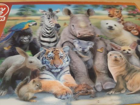 3d puzzle zvieratká, 