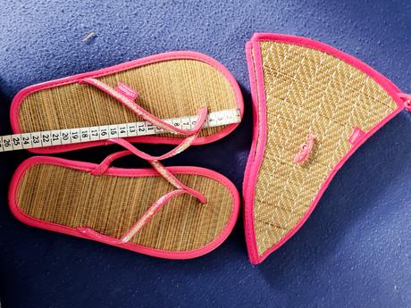 Letná sada žabky + klobúk, 37