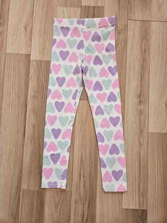 Srdiečkové legíny, h&m,128