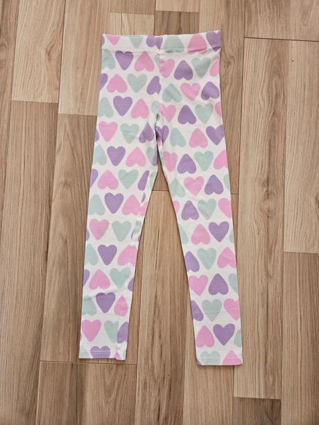 Srdiečkové legíny, h&m,128