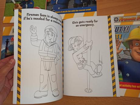 Fireman sam sticker / colouring / actvity set, 