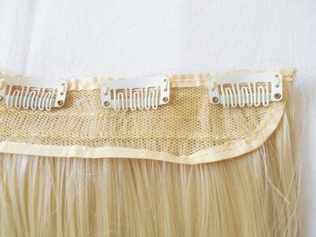 Rovný clip-in pás vlasov,
