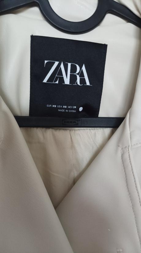 Krásny koženkový kabát zara m, zara,m