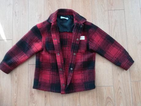 Károvaná chlapčenská bunda, zara,128