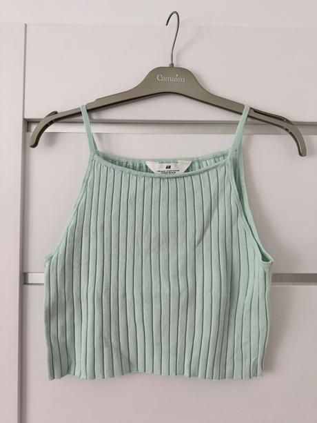 Vrubkovany top, h&m,146