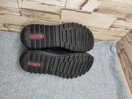 Rieker 36 - dámske tmavomodré našuchovacie topánky, rieker,36