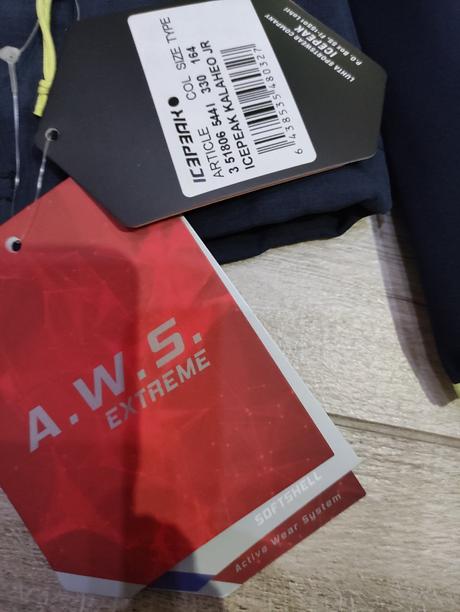 Softshell icepeak, 140 / 152 / 164