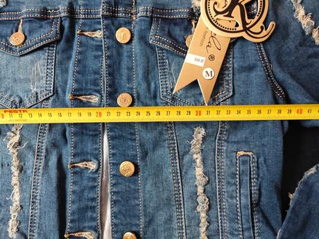 Krátka riflova bunda koucla, m