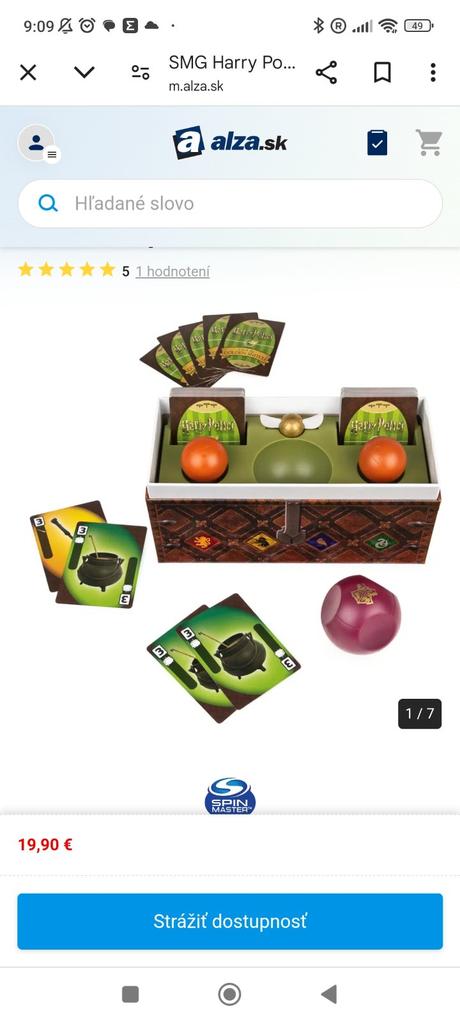 Spoločenská hra harry potter, 