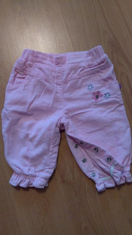 Menčestrové nohavice, babaluno,68