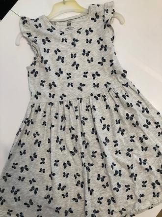 Letné šaty s motýlikmi, h&m,134