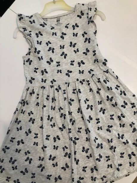 Letné šaty s motýlikmi, h&m,134