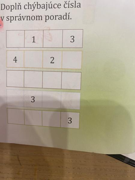 Úloha z matematiky - 1. ročník