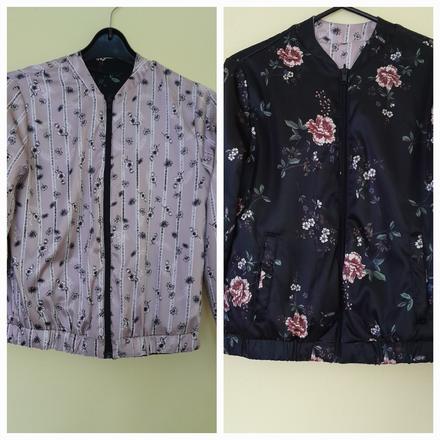 2 strany jednej bundy, s