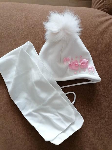 Nenosený set, čiapka + šál, japitex,50