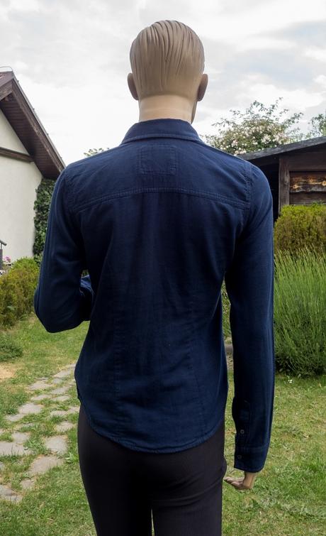 Tmavomodrá košeľa, abercrombie&fitch,s