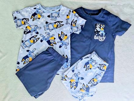 2x pyžamo bluey hm 110/116, h&m,110