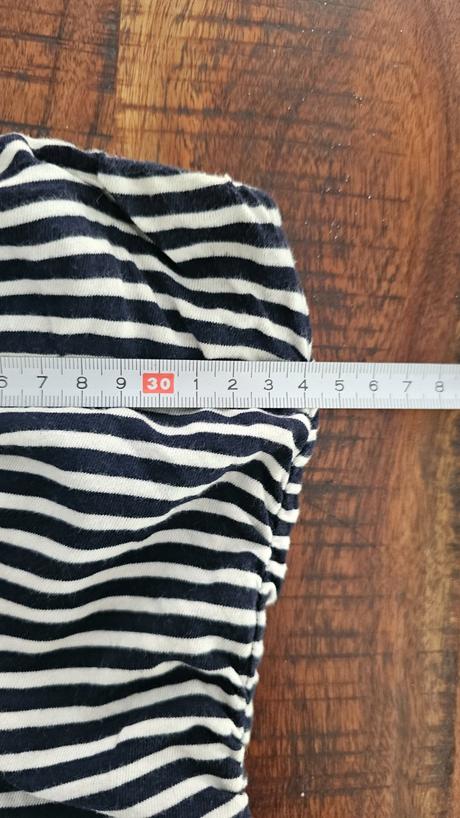 Pásikované prúzkovane bavlnené šaty bez ramienok, ovs,s