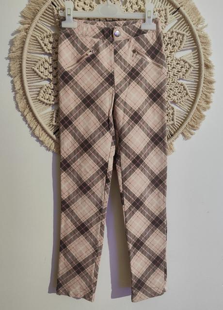 Elastické vzorované nohavice, h&m,134